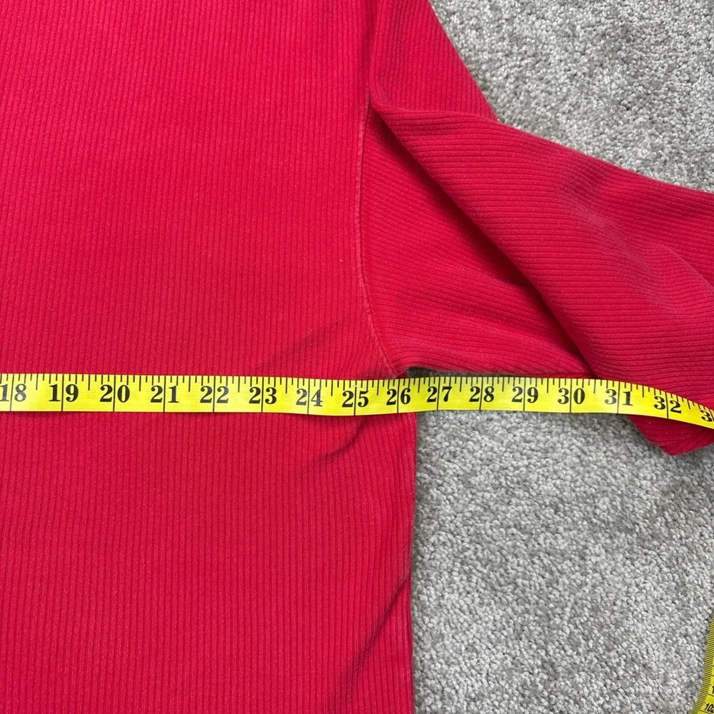 Vintage 90s Marlboro Unlimited Red Waffle Knit Long Sleeve Henley Shirt XXL‎